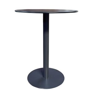 Bàn ăn tròn màu đen hiện đại cho nhà & nhà hàng trong nhà được sản xuất với phong cách Bảng gỗ - Product Image 6