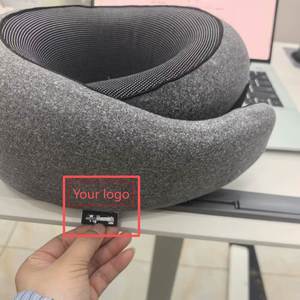<b>Memory</b> <b>Foam</b> Neck Wrap Pillow for Airplane Travel-Portable & Wearable - Product Image 2