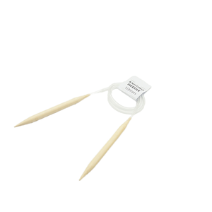 Agujas Circulares de Tejer de Bambú Jumbo en Tubo de Plástico de 10 cm, Aro de Bordado Simple y Duradero - Product Image 1