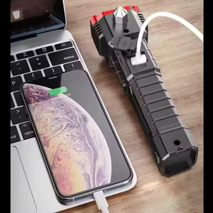 Multifunctional Rechargeable Car Safety Flashlight Aluminum Alloy Strong Magnet <strong>Shock</strong> Device USB Emergency Life-Saving <strong>Torch</strong> - Product Image 5