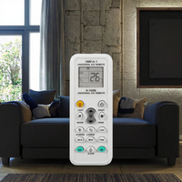 Contrôleur d'écran LCD de remplacement électrique pour climatiseur, télécommande universelle avec fonction de chauffage, code fixe, utilisation domestique