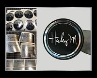Étiquettes autocollantes en papier gaufré métallisé or argent holographique personnalisé pour l'emballage des cadeaux et la marque des produits
