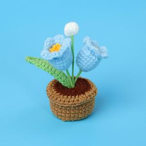 <b>Beginner</b> Crochet Potted Flower <b>Kit</b> for Adults DIY Crochet with English Instructions for Christmas Halloween Easter Occasions - Product Image 5