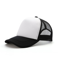 Fábrica al por mayor de las mujeres verde 100% poliéster transfronterizo conductor de camión sombrero de negocios gorra de béisbol visera de malla de esponja para las mujeres