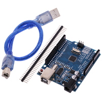 Máquina de grabado CNC Shield V3, impresora 3D + 4 piezas A4988/DRV8825/AT2100, placa de expansión del controlador para Arduino + R3 con cable USB