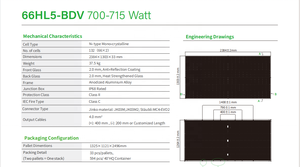 Trung Quốc ban đầu jinko Tiger Neo Tấm Pin Mặt Trời N loại Kép kính <span class=keywords><strong>Mono</strong></span> mô-đun 700W 705W 710W 715W 720W - Product Image 5