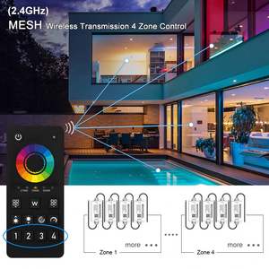 Tira de <span class=keywords><strong>Luces</strong></span> LED RGBWW RGBCCT C325Z Aipin Zigbee Mesh, Sincronización de Grupo, Control Multizona Inteligente Tuya, Control por Aplicación, Resistente al Agua IP68, 5 Canales, PWM - Product Image 6