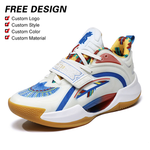 Nuevo luminoso de alta elasticidad de tela elástica superior práctico resistente al desgaste MD suela de goma forrado de malla zapatos de baloncesto para hombres - Product Image 1