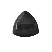 Houppette en poudre noire en forme d'ananas, pratique, pour usage humide ou sec, ultra-douce, ultra-épaisse, haute élasticité, application de maquillage fluide
