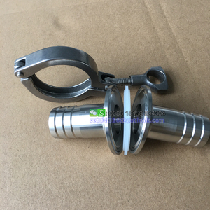 ขายส่งจากโรงงาน อะแดปเตอร์ข้อต่อสายยางแบบ Tri Clamp ขนาด 1.5 นิ้ว 2 นิ้ว ทำจากสแตนเ<span class=keywords><strong>ล</strong></span>ส 304 พร้อมแคลมป์ Tri-clover และชุดยูนิออนพร้อมปะเก็นซิ<span class=keywords><strong>ล</strong></span>ิโคน - Product Image 3