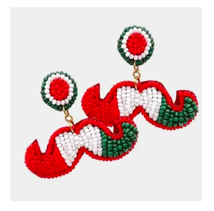 Pendientes de cuentas de estilo occidental para mujer, botas de vaquera hechas a mano, diseño de joyería de moda campestre con abalorios intrincados - Product Image 4