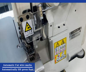 <span class=keywords><strong>Machine</strong></span> à <span class=keywords><strong>coudre</strong></span> industrielle à point noué à lit plat programmable à entraînement direct pour la couture de matelassage en coton, double aiguille 4 fils - Product Image 5