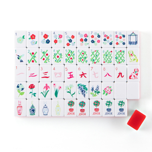 Mahjong Americano Rojo, Moderno y de Lujo, Acrílico de Cuatro Capas, Combinación de Colores, Mini, Portátil, para Viajes y el Hogar, con Dados Gratis - Product Image 2