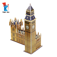 Vente chaude Jouets Éducatifs Pour Enfants DIY Assembler Big Ben Papier Modèle Monde Célèbre Bâtiment 3D Puzzle