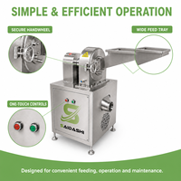 Broyeur industriel pour la transformation alimentaire 200 kg/h, moulin à céréales, broyeur d'épices et machine à poudre de graines 3,5 kW 220 V
