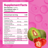 Complément multivitaminé OEM/OBM/ODM, collagène, vitamine C, comprimés effervescents pour la peau