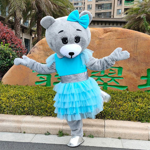 Disfraz de Mascota de Oso de Peluche Personalizado Disfraz de Mascota de Cosplay de <span class=keywords><strong>Pareja</strong></span> de Osos Tiernos para <span class=keywords><strong>Carnaval</strong></span> Boda Navidad Fiesta Festiva - Product Image 6