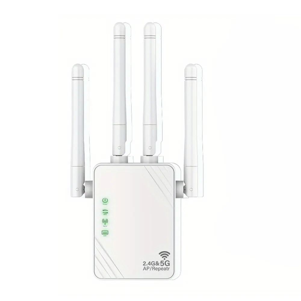 Wifi Repeater Dual Band Wifi Booster Range Extender Wall Amplifier Smart Home Audio Android Wifi 5G Wireless Repeater