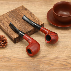 लकड़ी सीधे धुआं पाइप नई बीच आगमन गर्म बिक्री नक्काशीदार छोटे शिल्प उच्च गुणवत्ता टिकाऊ लक्जरी सस्ते लकड़ी धूम्रपान पाइप - Product Image 6