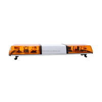 Barre lumineuse d'urgence rotative halogène de haute qualité de 1214 mm (48 pouces) avec ampoules de 35 W intégrées, DC12V ou 24V, ambre TBD1716
