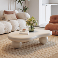 Nouvelle table basse de style crème nuage française, mobilier de salon moderne et minimaliste, design créatif, table basse moderne