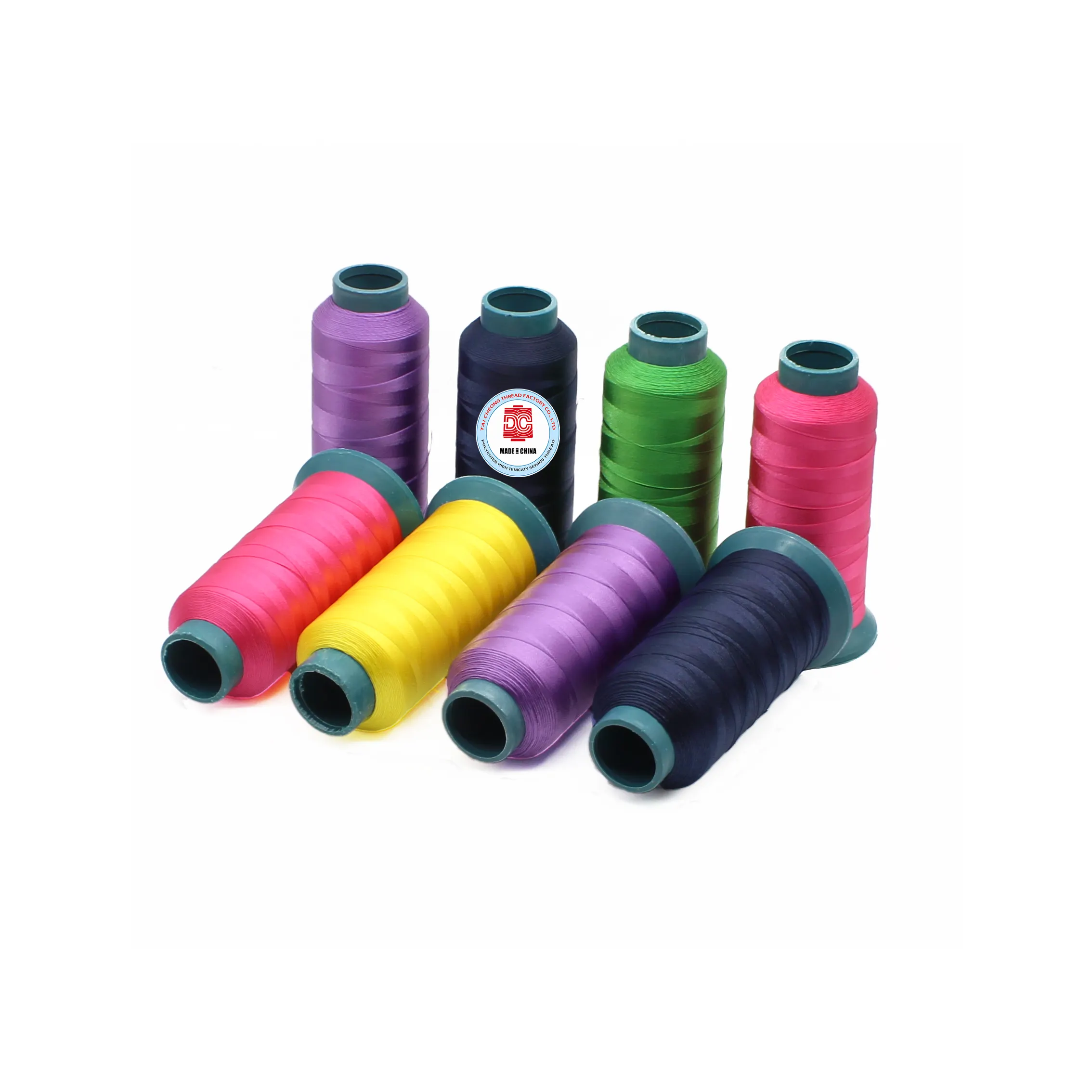 For Weaving Tailor Polyester Sewing Thread Z Tex 70 75D 2 150D 1110 Dtex 1000D Polyeste No Oil Rolls Set Without Colors Waxed
