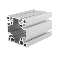 Profilé en alliage d'aluminium série 6000 industriel, norme nationale 8080W-2.5, tube carré pour châssis de machines lourdes avec service de découpe