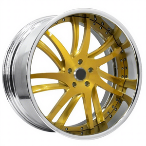 Rines Dorados para Auto 5x127 20 21 22 23 24 26 Pulgadas, Rines de Aleación de Lujo Forjados en Oro Rosa Cromado para Chevy Silverado <span class=keywords><strong>Mansory</strong></span> - Product Image 5