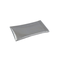 Étui souple en PU rectangulaire avec logo personnalisé 6007, pochette pour lunettes de soleil or et argent avec fermeture magnétique pour lunettes