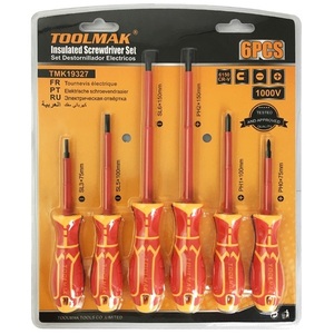 Toolmak Insulated <b>Screwdriver</b> <b>Set</b> 6 Pieces 10000V Electrical Safety Tools - Product Image 2