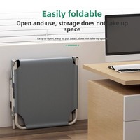 Lit de camping pliable en métal avec tissu Oxford, design extra large, housse amovible et sac de transport - Utilisation à domicile, au bureau et en extérieur