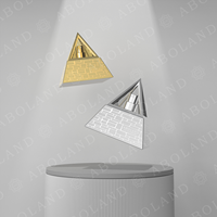 Pyramidenförmige Surlyn-Kappen Kristall-Parfümflaschen 30ml Dreieckige Form Einzigartiges Design 30ml Luxus-Parfümflasche mit Box