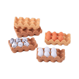 ของขวัญสำหรับเด็กของขวัญน่ารักแบบทำมือถาดเก็บ3D ขนาดเล็กถาดไก่ทำจากเรซิ่นของตกแต่งห้องครัวของเล่นสำหรับเด็กเล่นอาหาร - Product Image 1