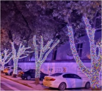 Lampu Hias KCX 5cm Spacing Clear Wire Seed Fairy String Lighting Tahan Air untuk Dekorasi Natal Pesta Pernikahan