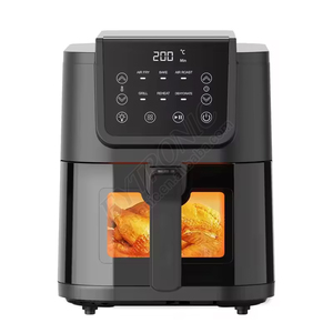 Friteuse à air Eytronic pour la maison avec panier rectangulaire, écran tactile numérique, en acier inoxydable, 5L 8L, friteuse à air silencieuse Eytronic pour la maison - Product Image 2