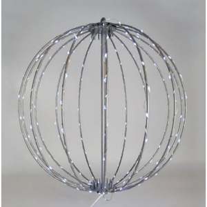 Sfera Metallica 200 LED Nano a Luce Fredda GIOCHILUCE IP44 per Uso Interno/Esterno D 40CM - Product Image 1