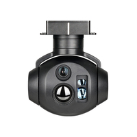 Kamera Gimbal UAV Ringan Micro U818M EO IR Laser Rangefinder AI Inspection Zoom Video