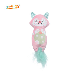 Famipet nhà sản xuất tùy chỉnh bán buôn mới lông đuôi động vật Thiết kế con mèo con đồ chơi mềm nhồi bông sang trọng vật nuôi mèo đồ chơi với catnip - Product Image 6