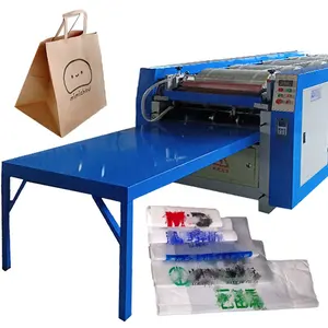 1-6 Color Offset Printing Non Woven Pp Nylon Plastic Jute Kraft Paper Bag Printing Machine Price