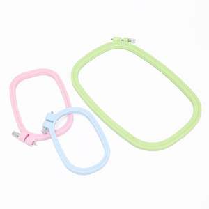 Multi-Color Square Plastic Embroidery Round Hoop Set - Product Image 6