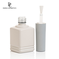 Flacon de vernis à ongles en verre cosmétique violet opaque de 16 ml, vente en gros, nouveau - Fabricant