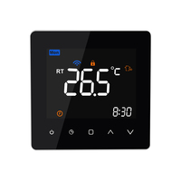 Termostat Pintar Modern Modbus untuk Pemanas Ruangan-16A Layar Sentuh LCD dengan Fungsi Terprogram 230V Bahan PC+ABS