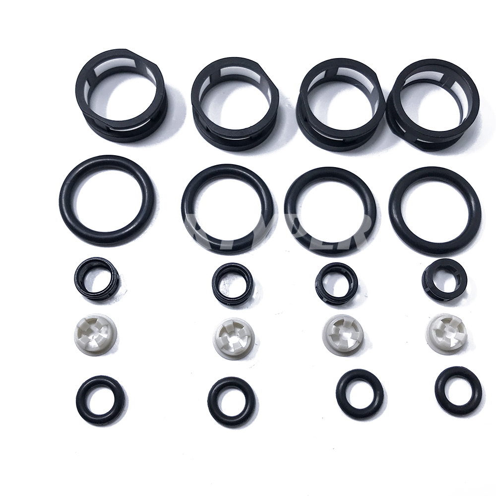 16600-53J01 A46-00 FJ285 JECS Fuel Injector Repair Kit Filters Seals O Rings Pintle Caps 07001 for Nissan Sentra