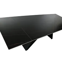 Table à manger en métal 160x90x75cm extensible Prof.