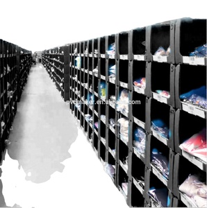 Marc corex plastic pick bins for clothes jackets shoes shirts Correx picking bins for garments warehouse