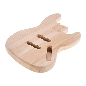 Cuerpos de guitarra de paulownia al por mayor, sin acabar, tipo barril, 4 cuerdas, modelo J, en venta - Product Image 2