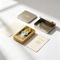 Оптовые индивидуальные карты Оракула и Таро, игровые колоды с аффирмациями, в картонной упаковке, бумага 350 г/м², матовая ламинация