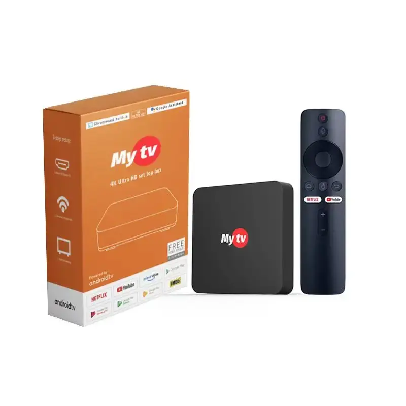 IPTV hộp mytv S1 4K Android TV Box Android 10.0 ATV băng tần kép Wifi 2.4G & 5G Streaming thông minh TV Box