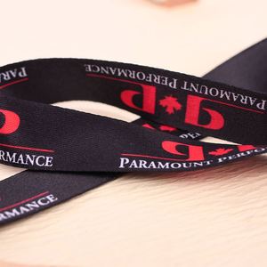 Lanière personnalisée en polyester souple avec boucle de sécurité promotionnelle, impression dorée sur mesure du logo - Product Image 2