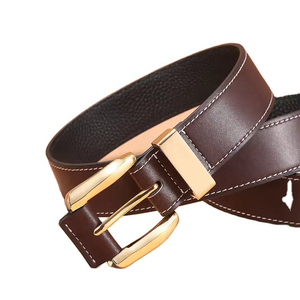 Cinturón de Cuero Ecológico Ligero y Ajustable para Hombre con Hebilla de Acero y Cuero Vacuno para Jeans, Venta al por Mayor - Product Image 2